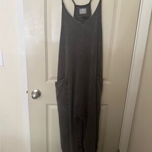 Free People Movement Jumpsuit - Charcoal Grey M